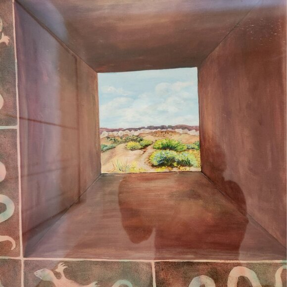 "Distant View" Southwest Picture geckos, lizards, Snakes and landscape, by Donna - Picture 2 of 4